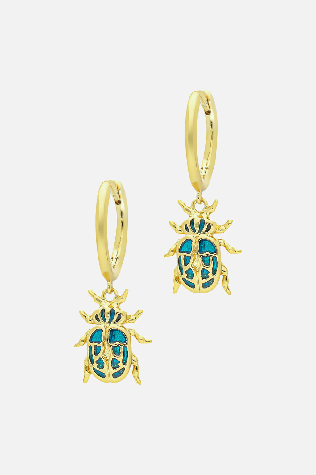 BEETLE HOOP EARRINGS