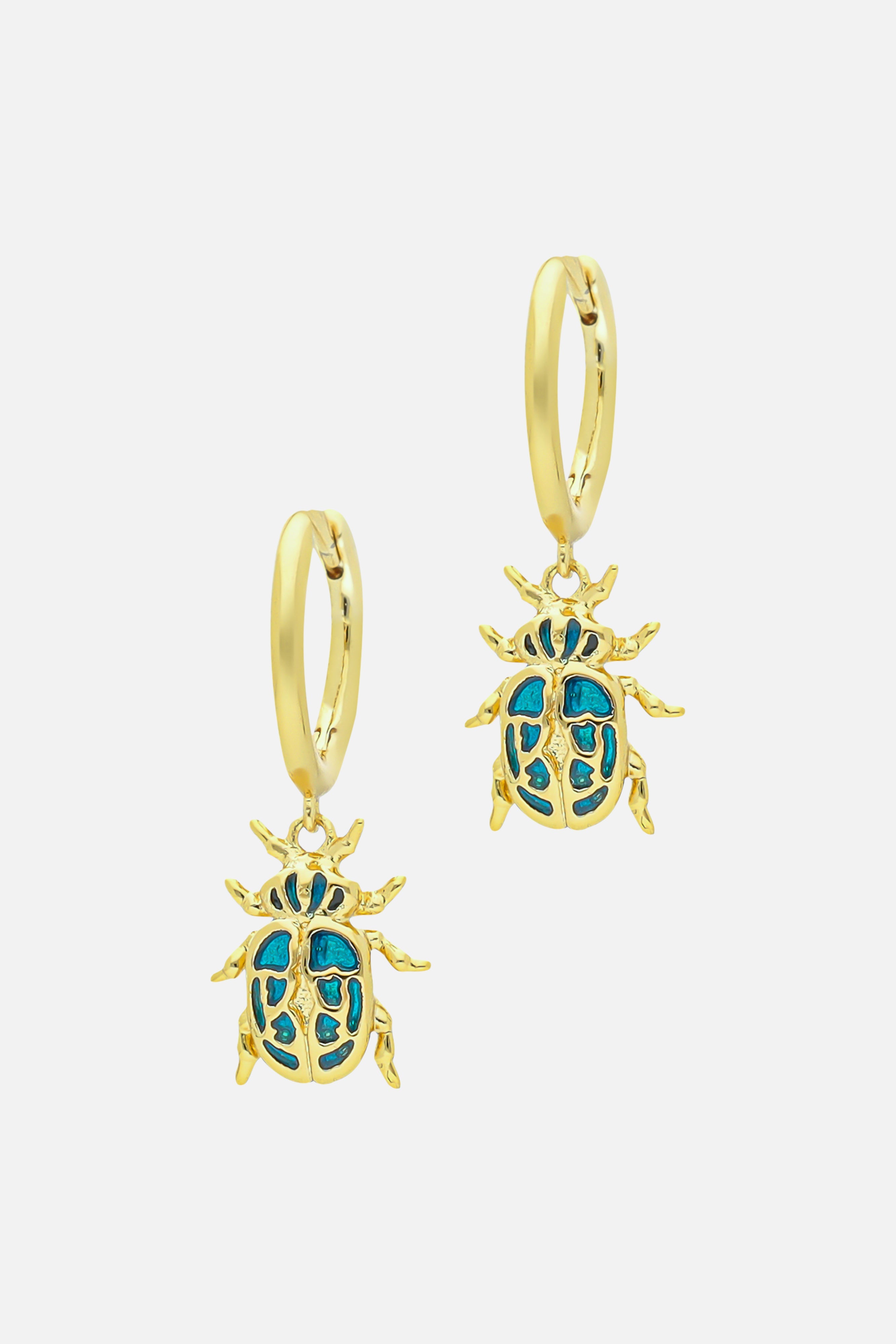 BEETLE HOOP EARRINGS