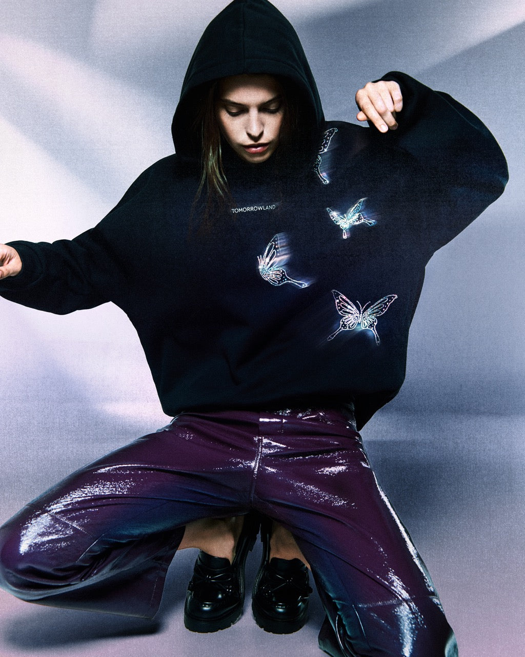 BUTTERFLY SPARKLE HOODIE WOMEN